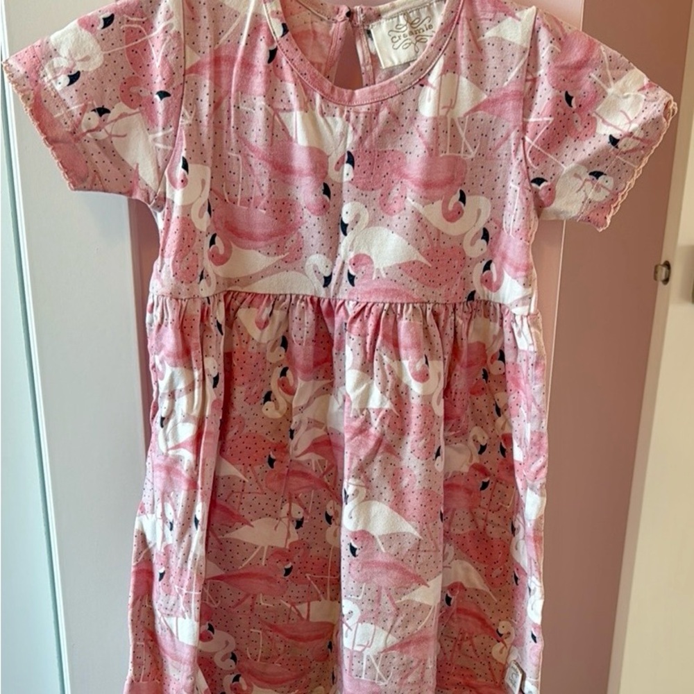 Pink Flamingo Kids Dress 2T